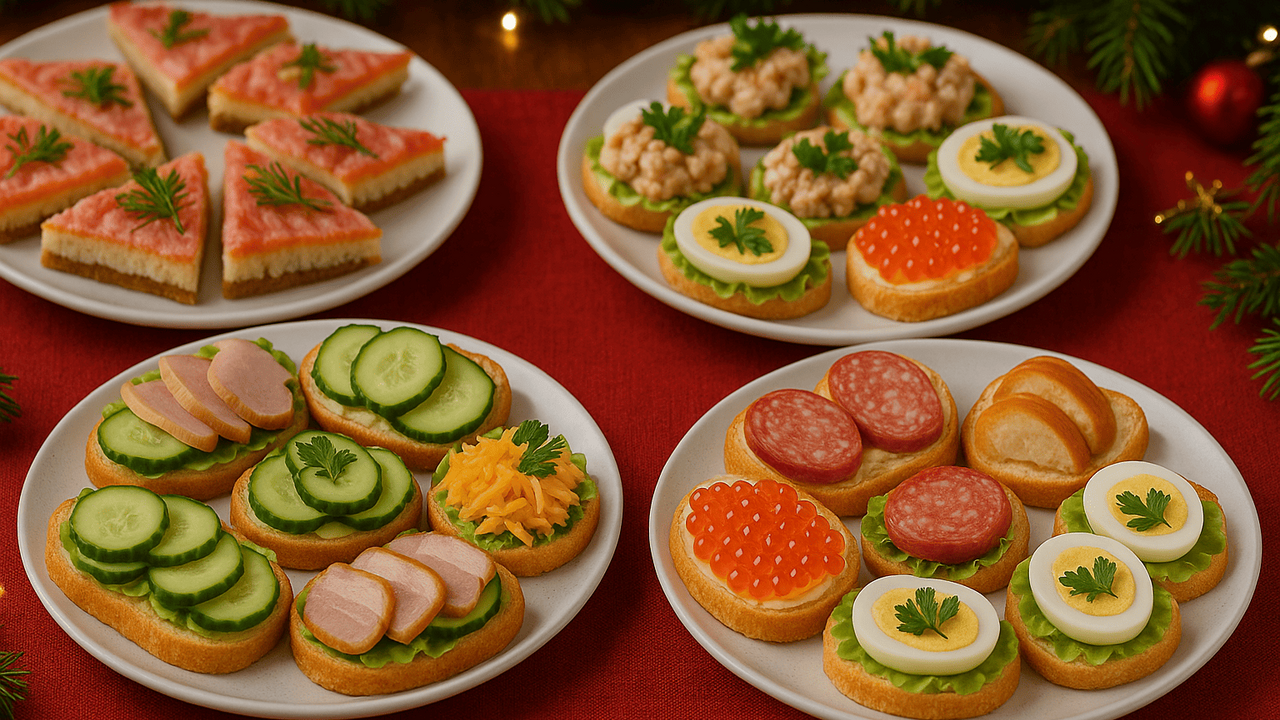 Спасение для праздничного меню: 10 бутербродов, после которых салаты уже не нужны Новогоднее настроение начинается на кухне — с м...