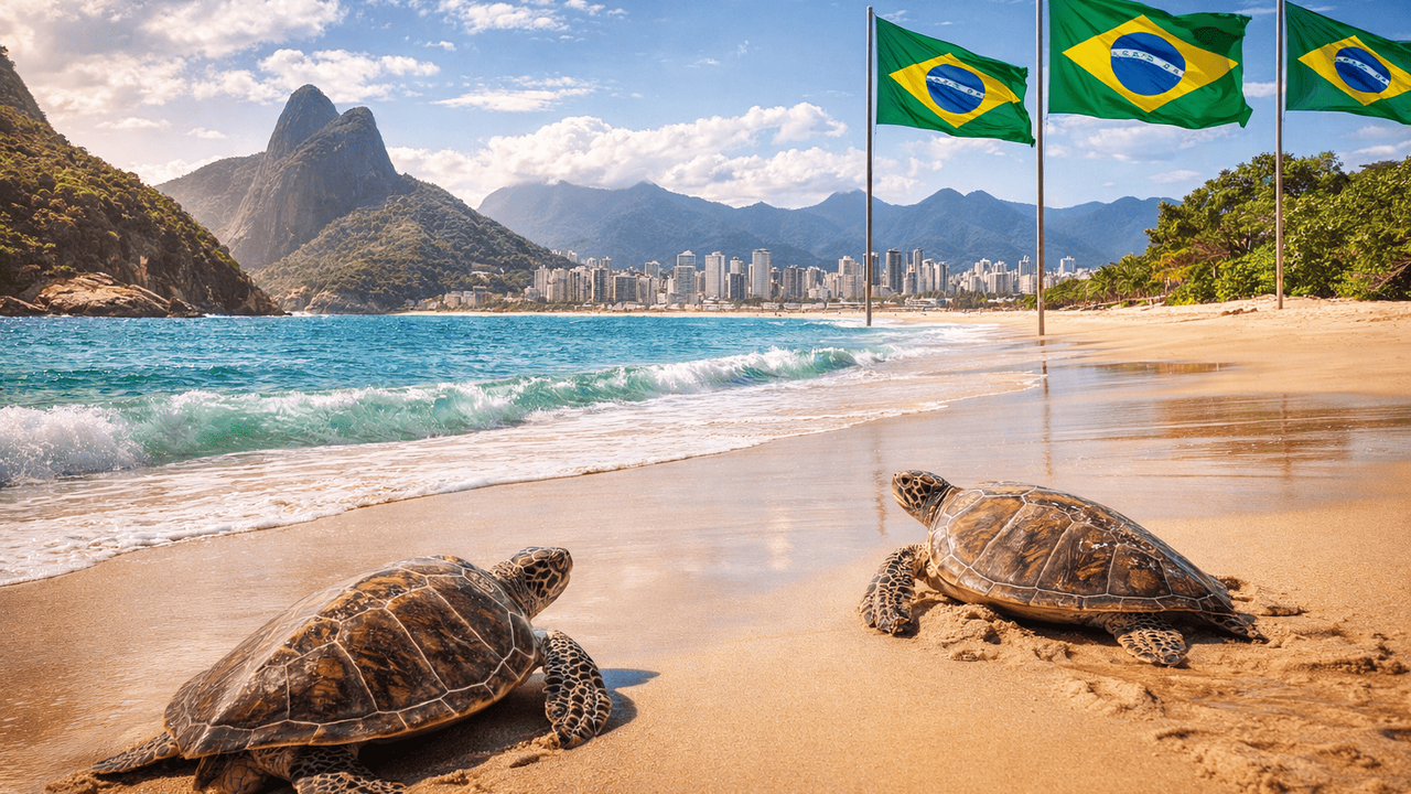 Загрязнение пластиком угрожает жизни морских черепах Бразилии Бразильские исследователи из Университета штата...