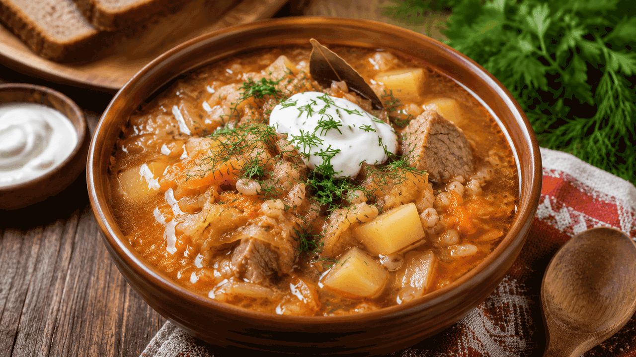Толстые щи по-уральски снова покоряют кухни: старинный деревенский суп получается таким густым, что ложка стоит Наваристые уральские «толстые» щи с перловкой и...