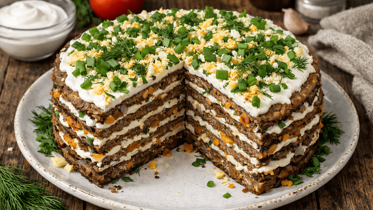 Печеночный торт по-деревенски — это тот самый р...