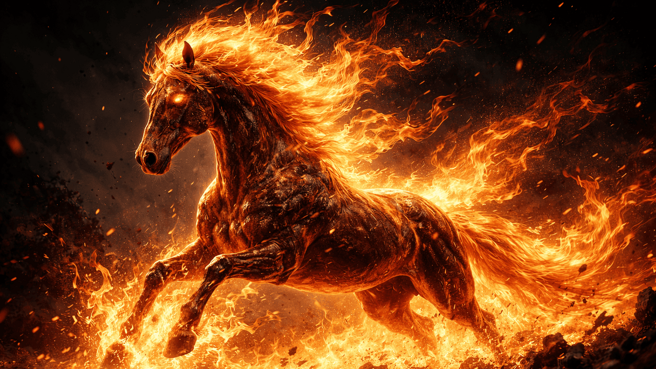 Год Красной Огненной Лошади по восточному кален...