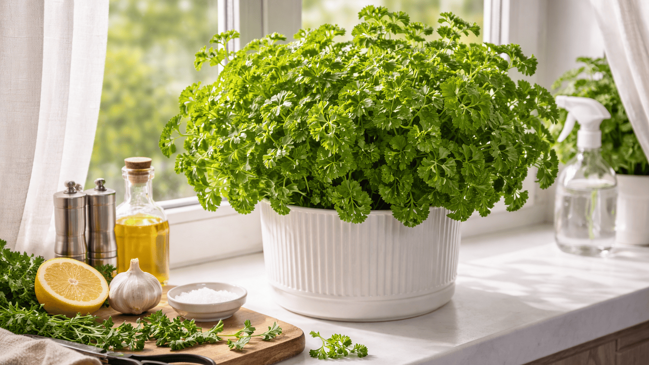 Петрушку можно выращивать дома зимой без семян ...