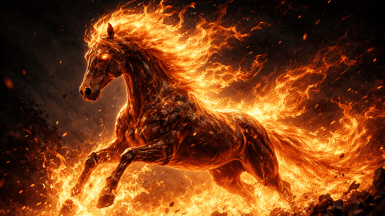 Год Красной Огненной Лошади по восточному кален...