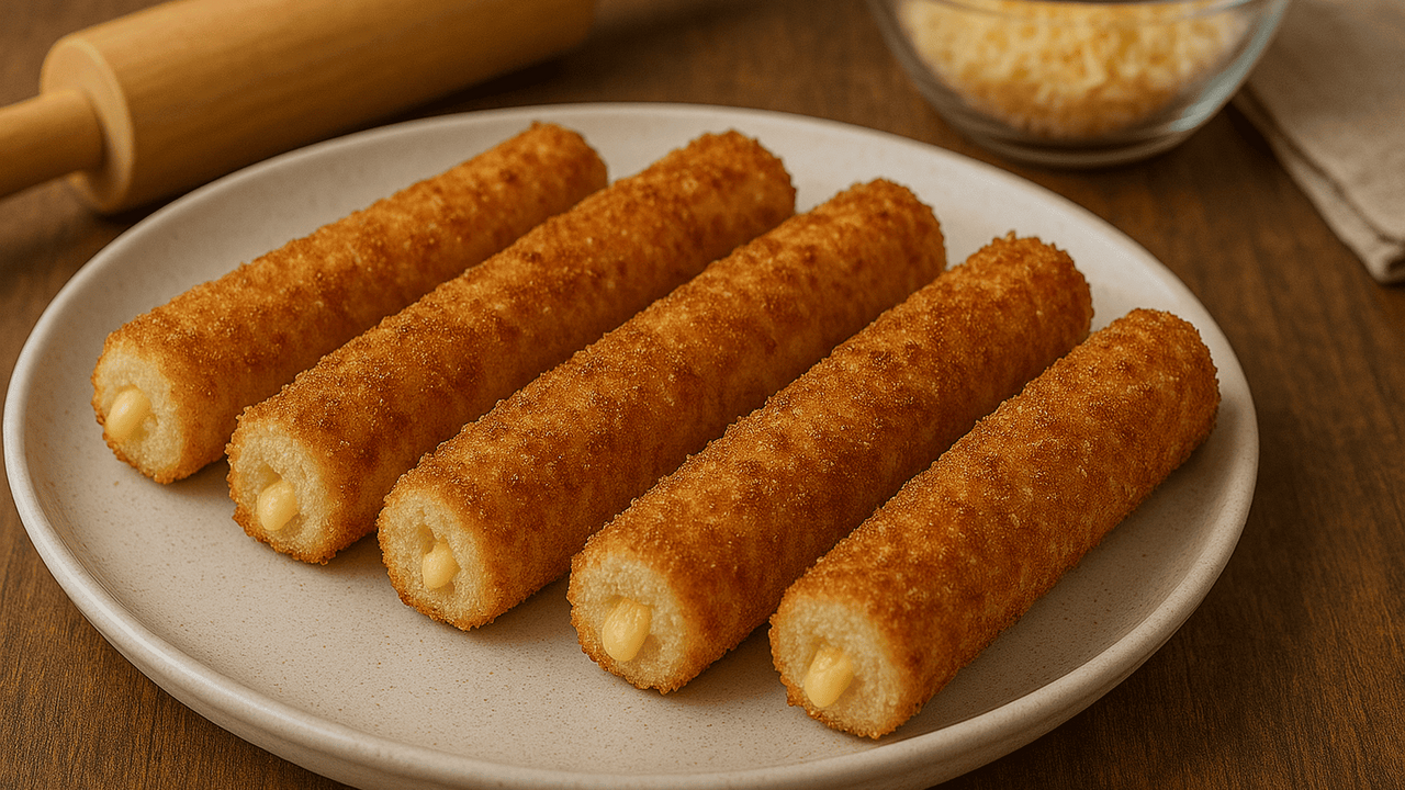 Завтрак без хлопот и лишней возни: раскатанный хлеб заменяет пирожки и выходит намного вкуснее Хрустящие сырные трубочки — это простой завтрак...