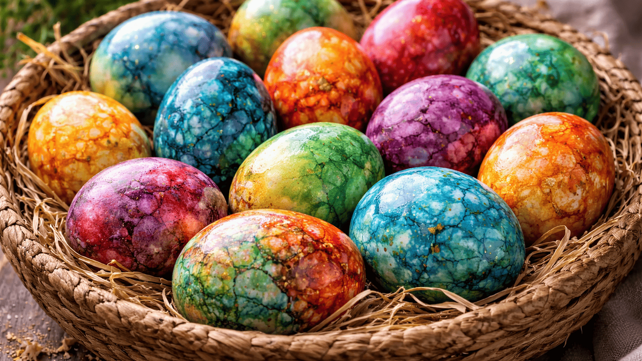 Пасхальные яйца можно окрасить не только луково...
