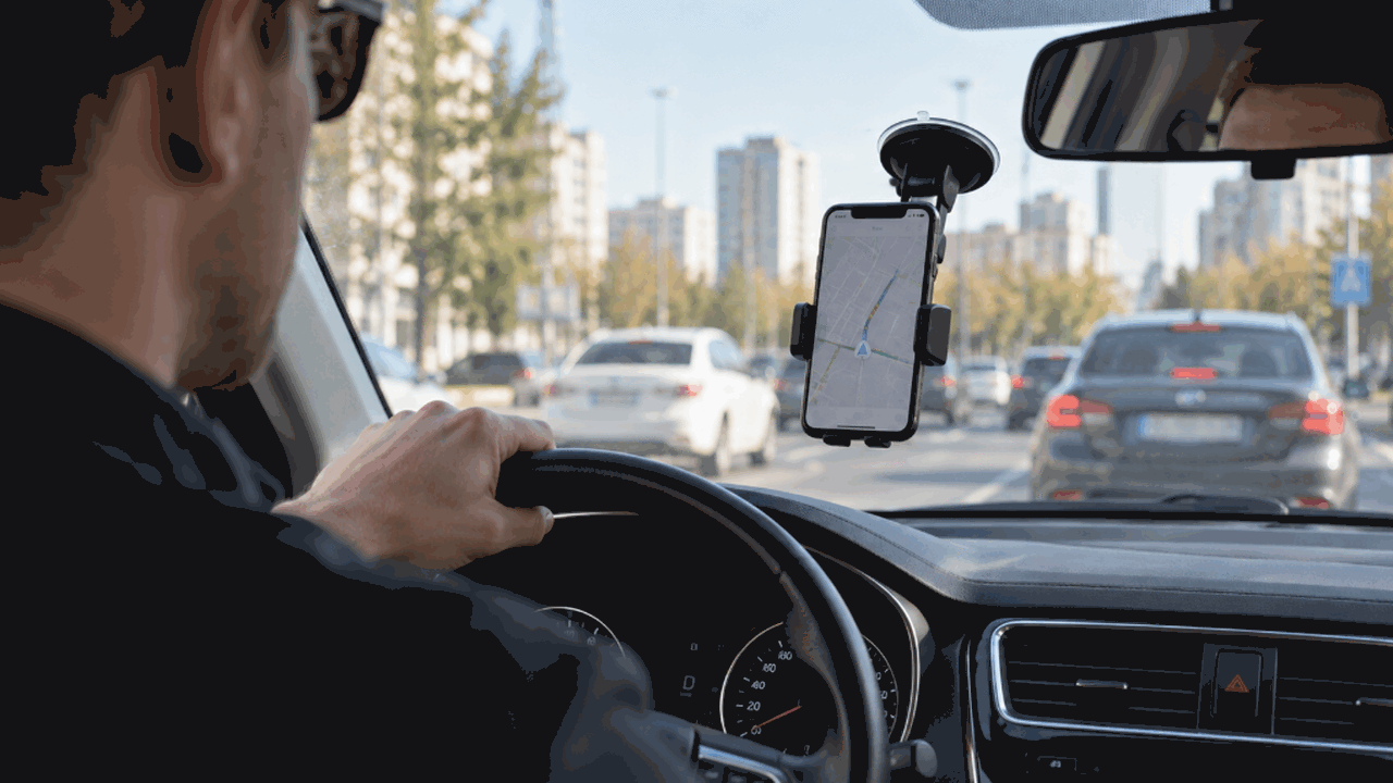 Держатель для смартфона есть почти в каждом авт...