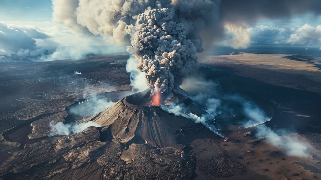 Извержение вулкана Кракатау, имевшее место в 18...