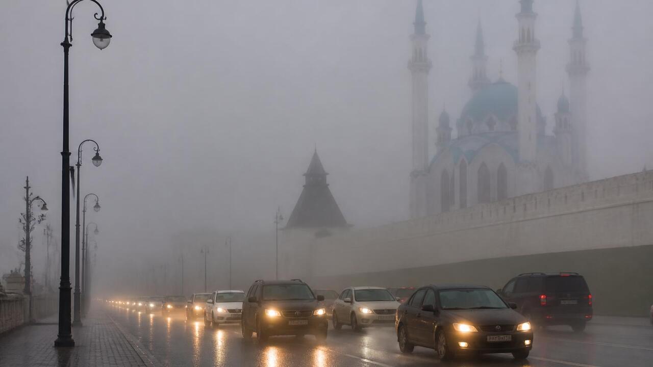Сильнейший туман накроет Татарстан в понедельник В понедельник утром Татарстан накроет сильный т...