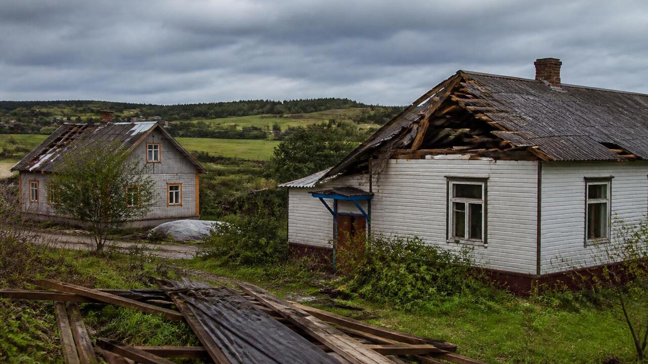 Штормовой ветер в Аксубаевском районе Татарстан...