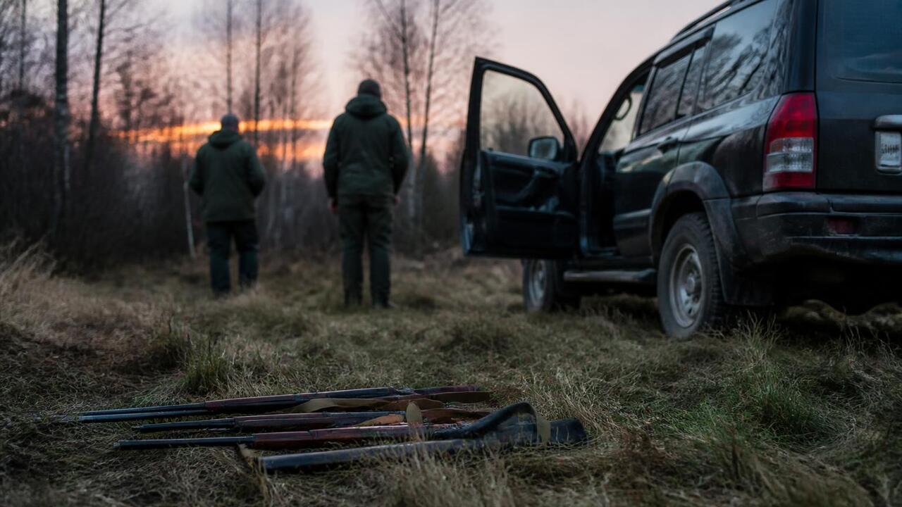 В Набережных Челнах браконьеры выбросили ружья из машины при погоне Охотники выбросили ружья из машины при попытке ...