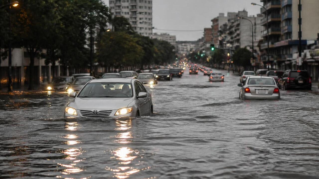 Казань ушла под воду после мощного ливня: дороги превратились в реки Мощный ливень со шквалистым ветром обрушился на...
