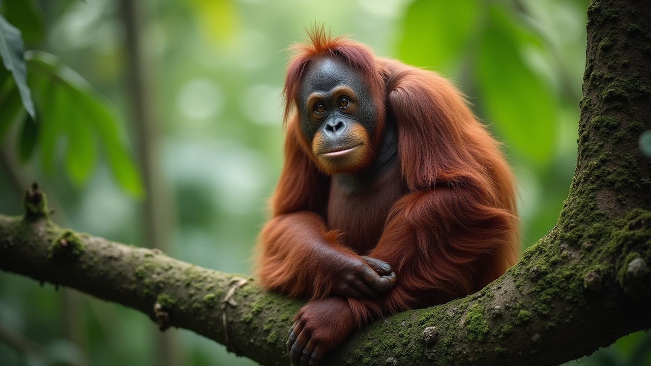 Тапанульский орангутан, обнаруженный лишь в 201...