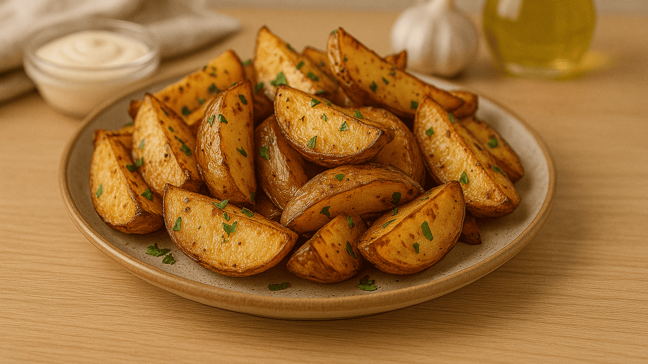 Запечённая картошка в ароматном маринаде — это ...