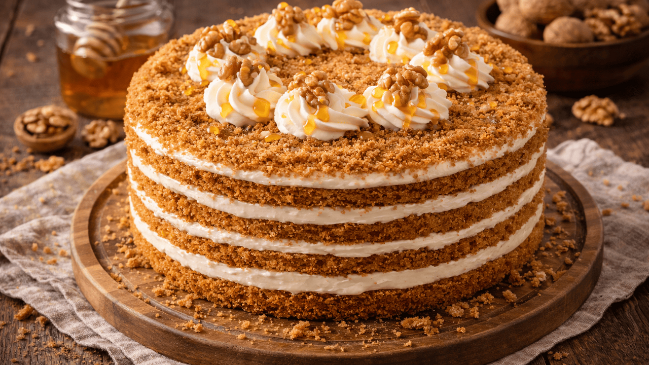 Этот медовый торт — находка для тех, кто не люб...