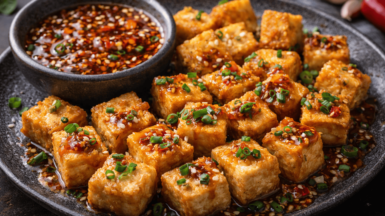 Хрустящий тофу с острым чесночным соусом: китайский стритфуд, который съедают быстрее, чем готовят К тофу часто относятся с иронией — как к продук...