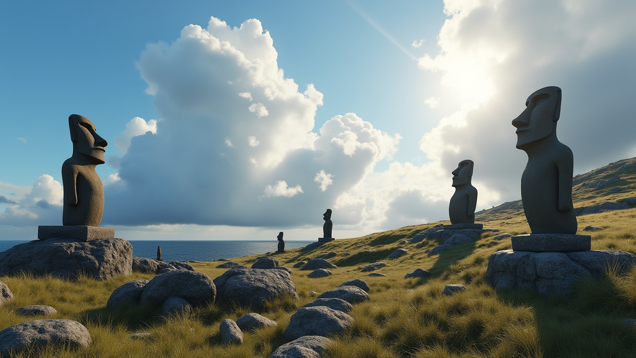 Исследователи предполагают, что каменные гигант...