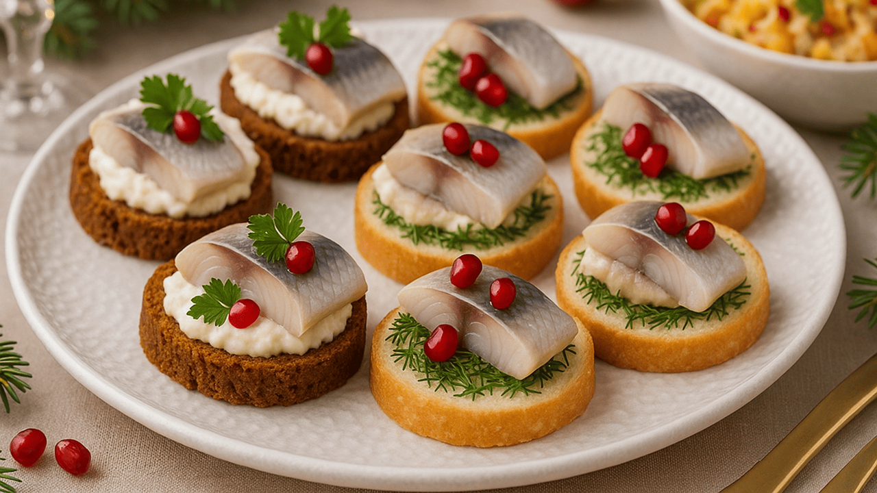 Эта закуска станет первой, что разлетится по тарелкам: бутерброды с селёдкой в двух вариантах побеждают даже икру Эти бутерброды с селёдкой — настоящая находка д...