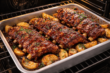 Домашний рецепт с эффектом барбекю: рёбра в духовке, которые всегда получаются сочными