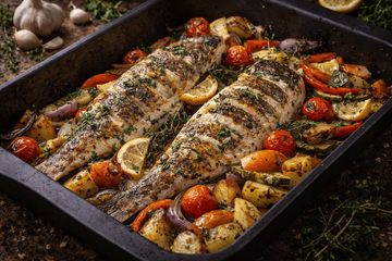 Нежная рыба без лишнего жира и суеты: как приготовить судака с овощами в духовке для всей семьи