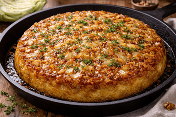 Духовка отдыхает, а пирог получается идеальным: хозяйки оценили «перевёрнутый» рецепт