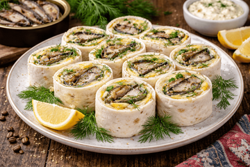 Просто, вкусно и не как у всех: праздничные рулеты со шпротами без салатной классики