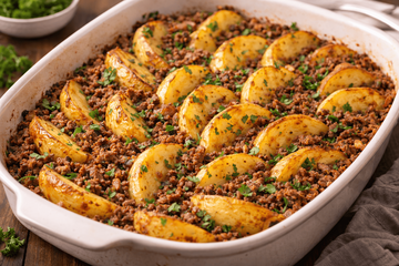 Сытный домашний ужин без лишних хлопот: картофель и фарш «2 в 1» в одной посуде