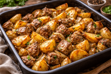 Одно блюдо — десятки ароматов: как правильно приправить картофель с мясом в духовке