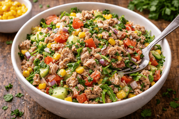 Лёгкий салат с консервированным тунцом за минуты: быстро, вкусно и без заморочек