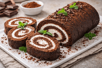 Без грамма муки и с максимальным вкусом: шоколадный рулет для настоящих сладкоежек