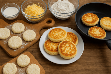 Лепёшки с сыром: быстрый и вкусный завтрак, когда нет времени долго готовить