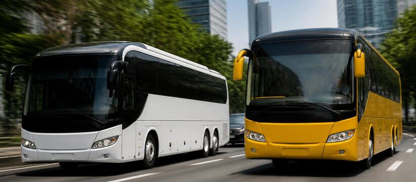 В Казани водители двух автобусов устроили гонки...