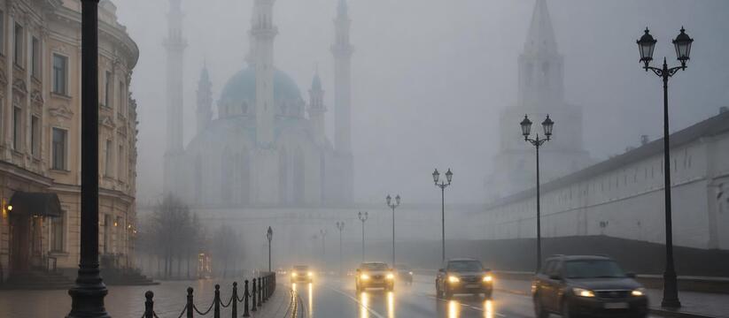 МЧС предупреждает жителей Татарстана о тумане 2...