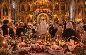 После пасхальной службы в Челнах автобусы отвез...