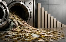 Россияне в июле забрали из банков рекордные 643...