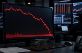 Индекс Мосбиржи упал на 4,29% до четырехлетнего...