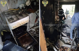 Хозяйка квартиры пострадала при взрыве газа